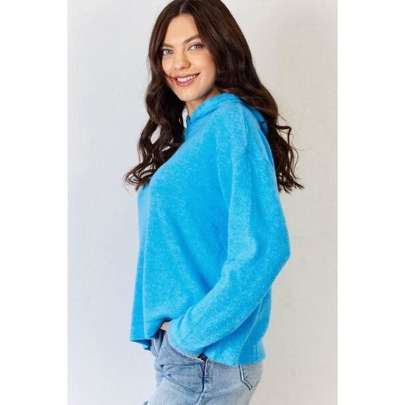 Zenana Full Size Long Sleeve Cozy Hoodie - Picture 3 of 6